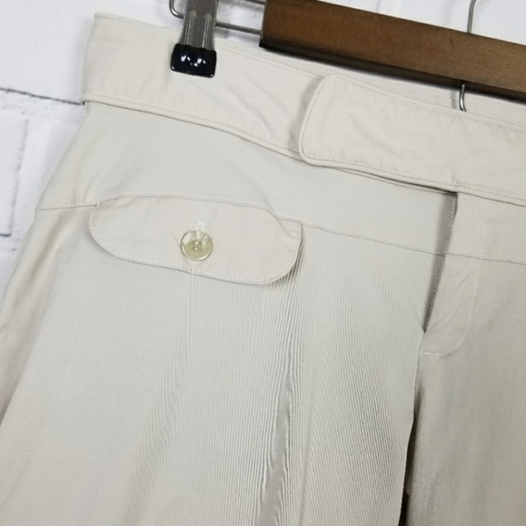 Rampage Womens Cropped Wide Leg Capri Pants Size Size 9 Cream Khaki - Picture 4 of 5